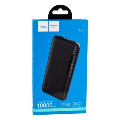 Універсальна Мобільна Батарея Hoco J82 Easylink 10000 mAh Колір Чорний 26570_1822472 фото