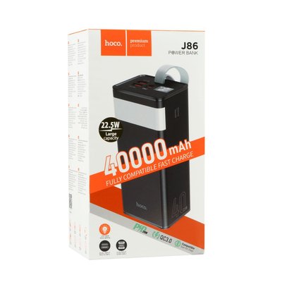 Універсальна Мобільна Батарея Hoco J86 Powermaster 22.5W fully compatible 40000 mAh Колір Бiлий 29832_2291990 фото