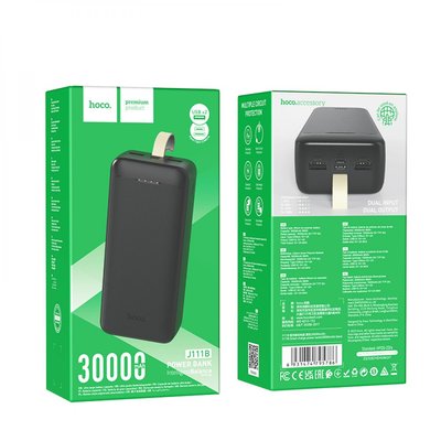 Універсальна Мобільна Батарея Hoco J111B Smart charge 30000 mAh Колір Чорний 32325_2917092 фото